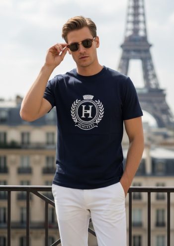 Camiseta Hombre Azul