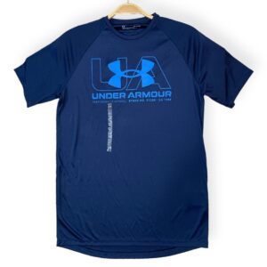 CAMISETA DEPORTIVA PARA HOMBRE, AZUL,  HUNDER ARMOUR.