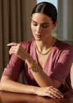 Pulsera San Benito para Mujer - Cubana Gruesa