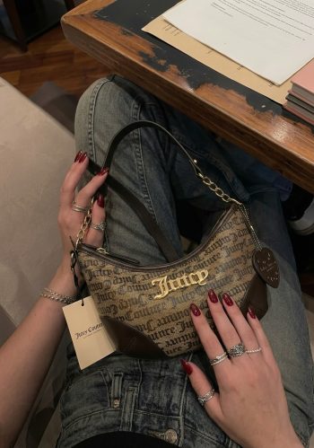 Cartera de Hombro Original – Monograma Café