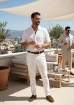 Camisa Blanca Lino – Corte Recto & Estilo Quiet Luxury
