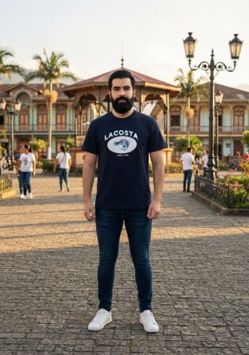 Camiseta "Lacosta Since 1990" (Azul Marino)