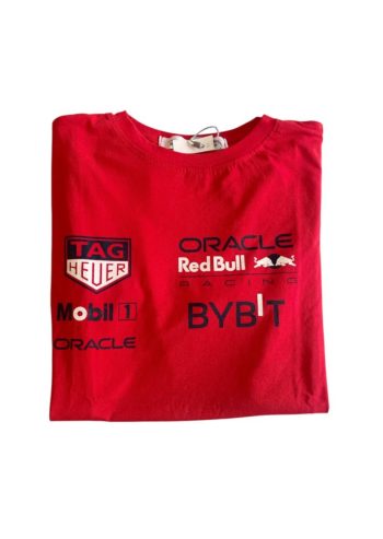 Camiseta Deportiva Estilo Racing "Oracle Red Bull Racing" (Rojo)