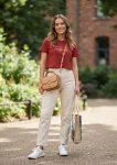 Blusa Crop Top Granate Inspire
