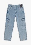 Jean Cargo-Hombre-Color Celeste Claro Original