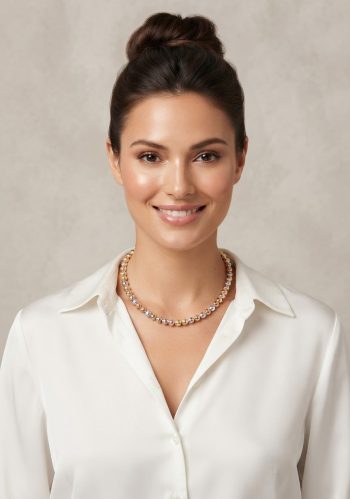 Collar Gargantilla Bolitas Tricolo