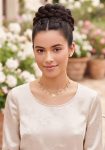 Set Choker Charms Flor + Topitos Brillante