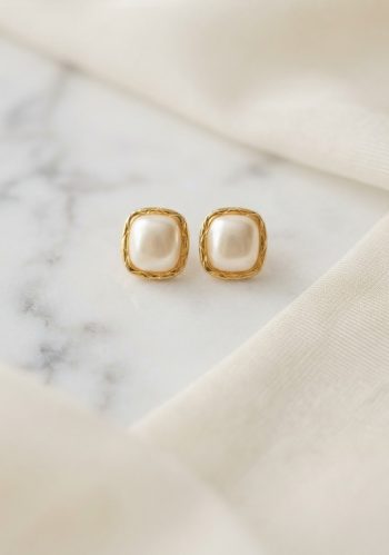 ARETES PERLA SQUARE GOLD