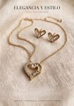 SET DORADO DE CORAZÓN LOVE