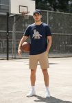 Camiseta Azul con estampado de LA. Los Angeles
