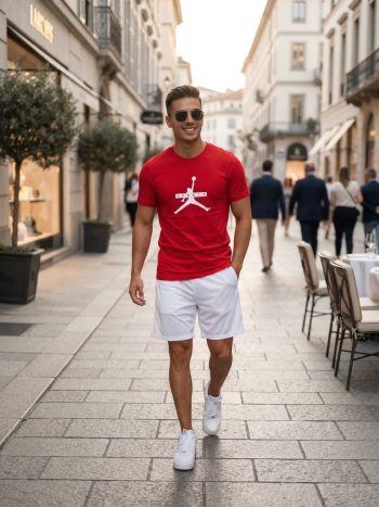 Camiseta Roja Casual