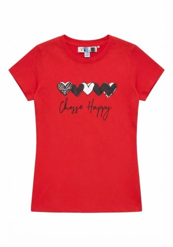 CAMISETA ROJA CHOOSE HAPPY - EDITION