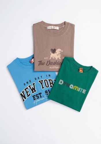 Pack x3 Camisetas Estilo Casual con Estampado Gráfico